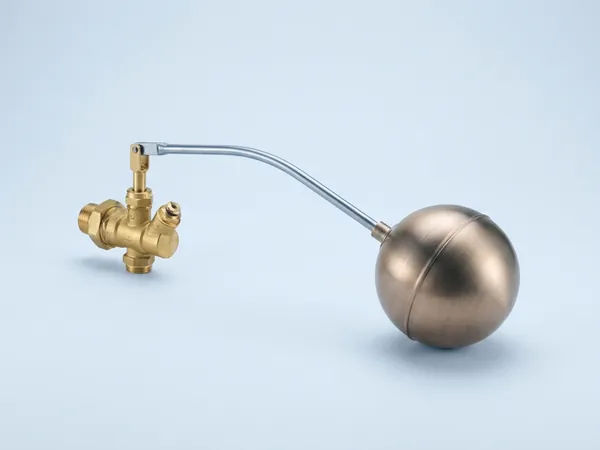 Float valve with ball float arm